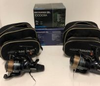 2 x Shimano 'Baitrunner' DL10000RA fishing reel with box and two spools in Middy fabric bag (P08)