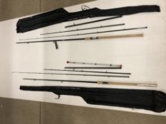 2 x Rovex John Wilson Avon Quiver Deluxe 11'-13' four piece rods one including 3 tips (CWH Ref: