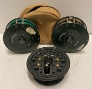 2 x Shakespeare 'Condex' fly fishing reels and spare spool (CWH Ref: V02)