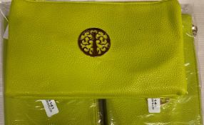3 x Lemon coloured Long & Son London small cross body bags (RRP - £32 each) (CWH Ref: J10)
