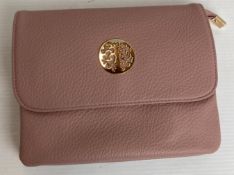 4 x Pink coloured Long & Son London medium cross body bags (RRP - £32 each) (CWH Ref: J13)