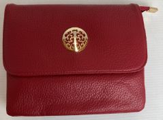 6 x Red coloured Long & Son London medium cross body bags (RRP - £32 each) (CWH Ref: J12)