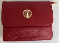6 x Red coloured Long & Son London medium cross body bags (RRP - £32 each) (CWH Ref: J12)