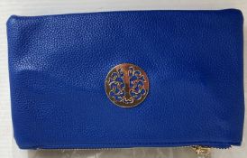 4 x royal blue coloured Long & Son London small cross body bags (RRP - £32) (CWH Ref: J12)