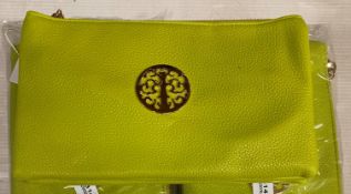 12 x Lemon yellow coloured Long & Son London small cross body bags (RRP - £32 each) (CWH Ref: J10)