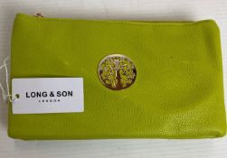 12 x Lemon yellow coloured Long & Son London small cross body bags (RRP - £32 each) (CWH Ref: J10)