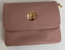 4 x Pink coloured Long & Son London medium cross body bags (RRP - £32 each) (CWH Ref: J13)