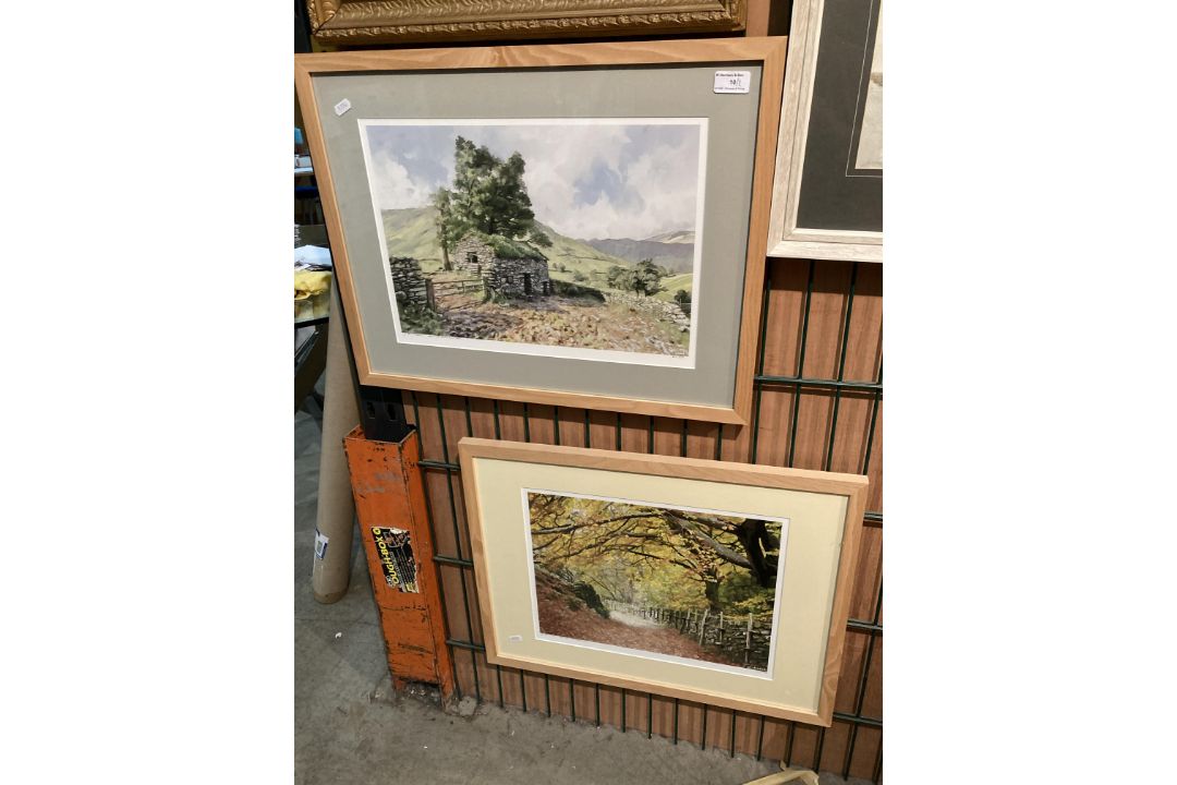 John Driskel, two framed limited edition giclee prints, 'Lakeland Track', 30cm x 40cm, - Image 1 of 3