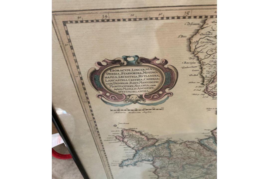 Two framed coloured maps in the antique style of 'The South Eastern Coast of England' and 'The - Image 5 of 5