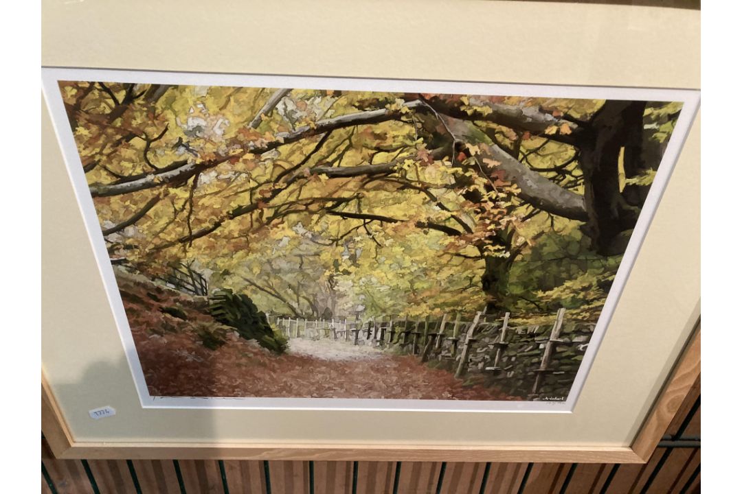 John Driskel, two framed limited edition giclee prints, 'Lakeland Track', 30cm x 40cm, - Image 3 of 3