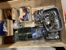 Contents to two pallets to include collets, clamping kits, drill bits, grinding discs,