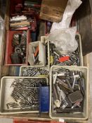 Contents to pallet - a quantity of spiral flute high speed drill bits, shell reamers,