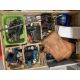 Contents to two pallet crates , a selection of welding hose and regulators, 100v extension reel, - Image 1 of 5