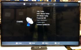 A Cello 50" wide screen LED Tv model C50238T2 V8 complete with power lead,