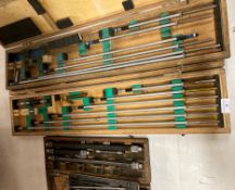 4 x wooden boxes,