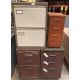 2 x 3 Draw metal storage pedestals, a 2 draw metal filing cabinet complete with key, - Image 1 of 4
