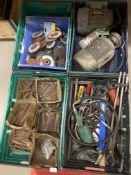 Contents to pallet, a quantity of micrometers, thread cutters, grinding discs and 2 motors,