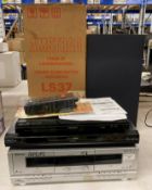 Ion dual tape deck, Panasonic Blue-Ray player DMP BD60,