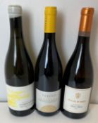A mixed lot of 3 bottles, comprising one bottle of Ahrens Family Wines The Whiteblack 2017,