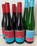 A mixed lot of 6 bottles of Walt, Pfalz, Germany, comprising 4 bottles of Pinot Noir 2023, 13% vol.
