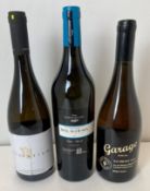 A mixed lot of 3 bottles, comprising one bottle of Domaine Papagiannakos Assyrtiko 2024, Attica,