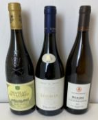 A mixed lot of 3 bottles,
