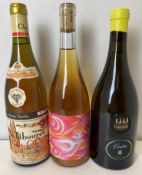 A mixed lot of 3 bottles,