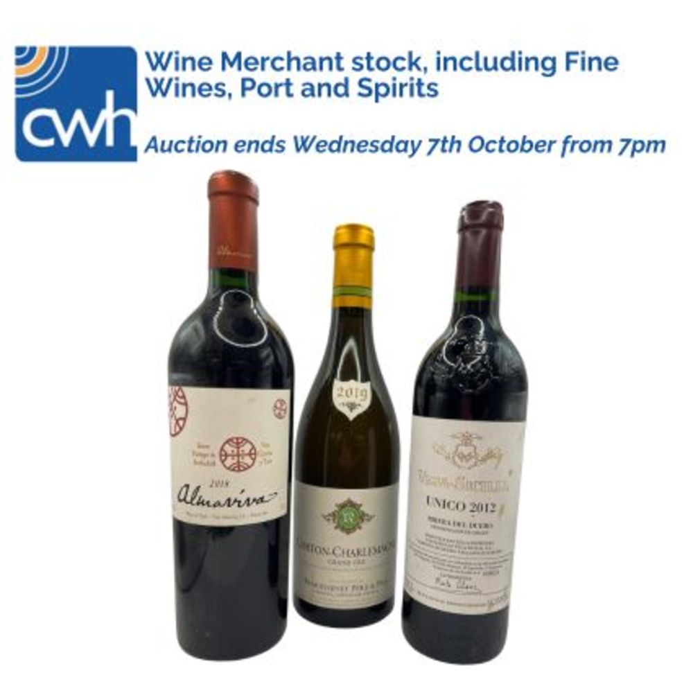 Wine Merchant stock, including Fine Wines, Port and Spirits