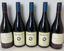 5 bottles of New Zealand Pinot Noir, comprising 3 Pegasus Bay 2021, North Canterbury,