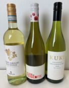 A mixed lot of 3 bottles, comprising one bottle of Tedeschi Pinot Grigio delle Venezie DOC 2023,
