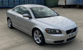VOLVO C70 SPORT DS 2.4 CONVERTIBLE - Diesel - SIlver - Dark grey leather upholstery.