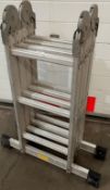 An aluminium 12 rung 4 way combination ladder (CWH Ref: RD 2)