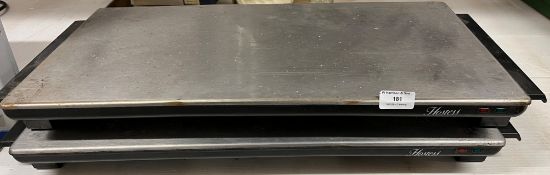 2 x Hostess electric warming trays hotplate size 60cm x 30cm (no power leads) (CWH Ref: L02)
