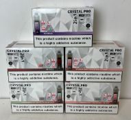 25 x items - Five cartons of Crystal Pro CP15K 2-in-1 vaping devices, 2% nicotine,