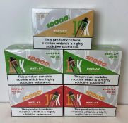 25 x items - Five cartons of VAPLAY VP10000 mesh coil vaping devices,