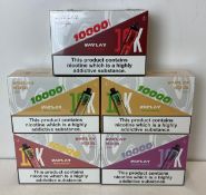 25 x items - Five cartons of VAPLAY VP10000 mesh coil vaping devices,