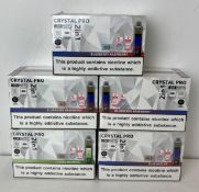 25 x items - Five cartons of Crystal Pro 15K 2-in-1 rechargeable vaping products,