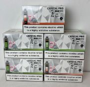 25 x items - Five cartons of Crystal Pro 15K 2-in-1 rechargeable vaping products,