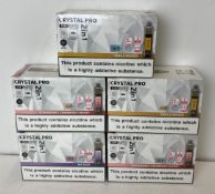 25 x items - Five cartons of Crystal Pro 15K 2-in-1 rechargeable vaping products,