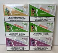30 x items - Six boxes of VAPLAY VP10000 10K vaping devices, 20mg/ml, each box containing 5 units,