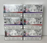 30 x items - Six cartons of Crystal Pro 15K 2-in-1 rechargeable vaping products,