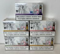 25 x items - Five cartons of Crystal Pro CP15K 2-in-1 vaping devices, 2% nicotine,