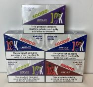25 x items - Five cartons of VAPLAY VP10000 mesh coil vaping devices,