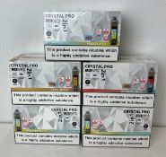 25 x items - Five cartons of Crystal Pro 15K 2-in-1 rechargeable vaping products,