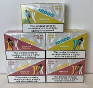 25 x items - Five cartons of VAPLAY VP10000 mesh coil vaping devices,