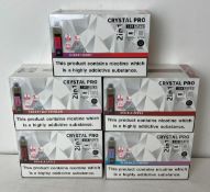 25 x items - Five cartons of Crystal Pro CP15K 2-in-1 vaping devices, 2% nicotine,