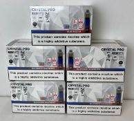 25 x items - Five cartons of Crystal Pro 15K 2-in-1 rechargeable vaping products,
