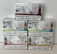 25 x items - Five cartons of Crystal Pro 15K 2-in-1 rechargeable vaping products,