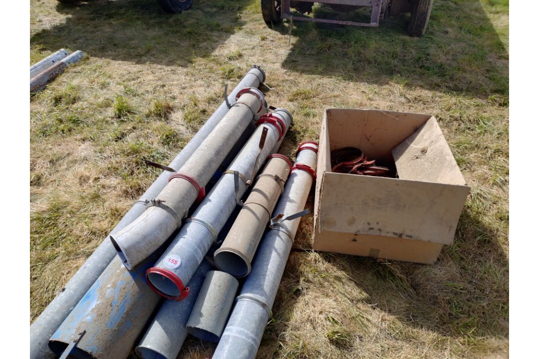 Qty of Grain Blower pipes and bends