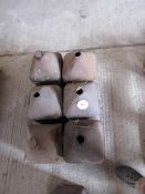 6 x Antique oil/fuel cans